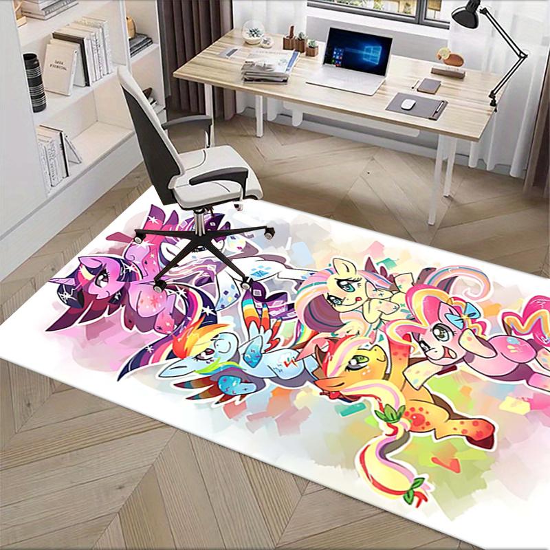 My Little Pony Chair Mat: Cute Cartoon Horse Rug for Home Decor, Office Carpet Gift