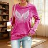 Women's Printed Round Neck Sweatshirt for Casual Daily Wear