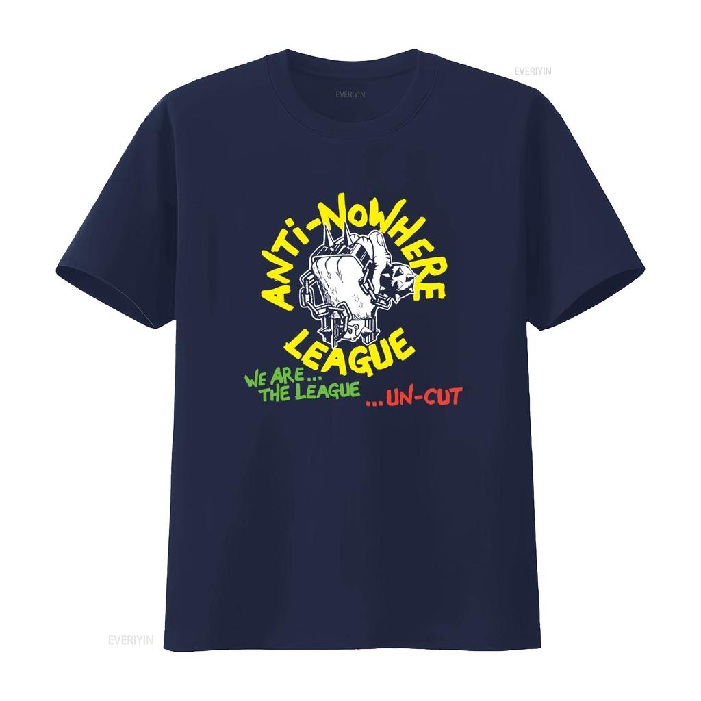Anti Nowhere League Band Un Cut T shirt Punk Rock Style with Bold Design vintage Washed Comfortable Casual Stretched Slightly