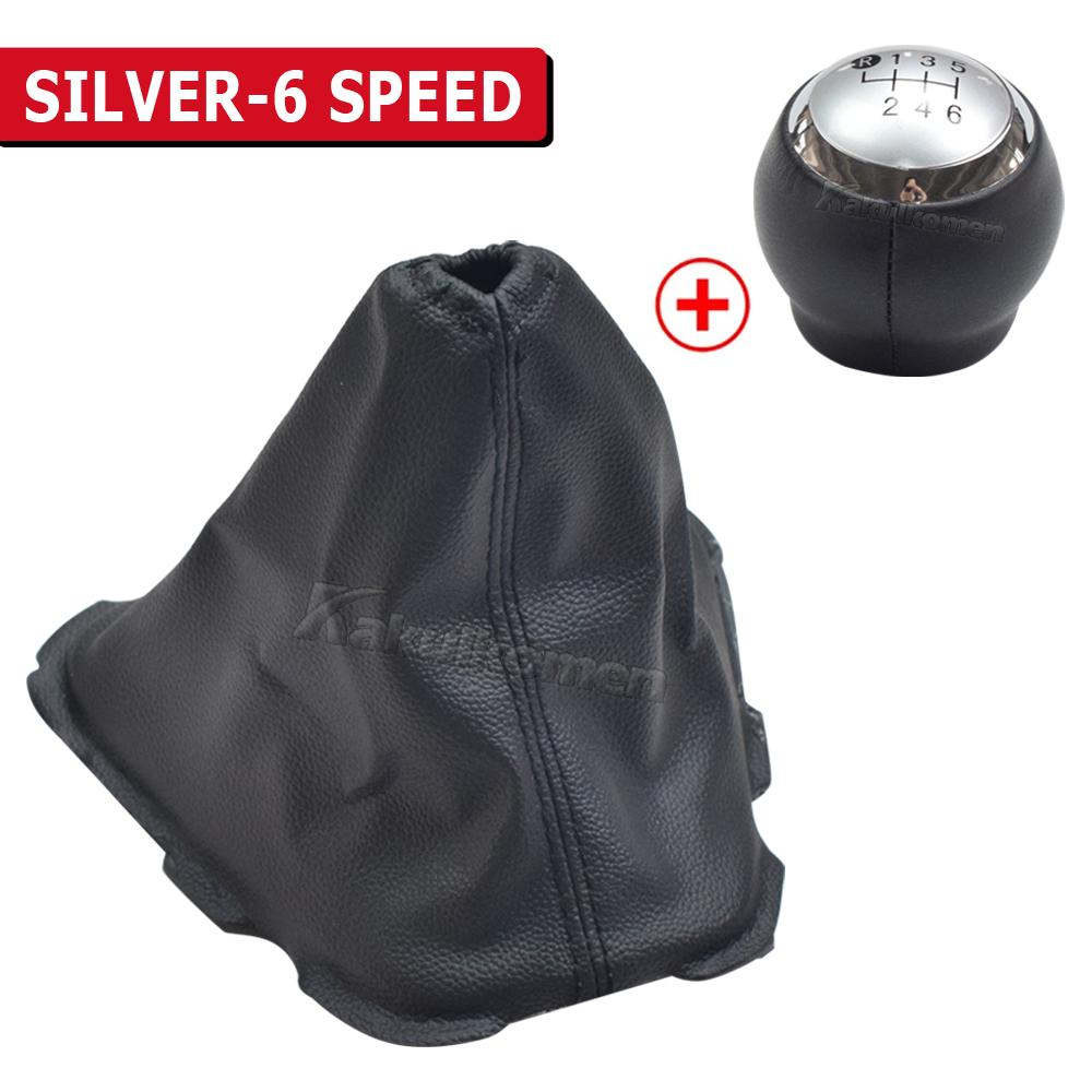 Manual 5/6 Speed Gear Shift Knob Lever Shifter Stick Handball PU Leather Cover For Toyota Auris 2007 2008 2009 2010 2011-2013
