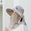 Hat Women'S Summer Thin Outdoor Sun Hat Mouth Mask Anti-Ultraviolet Work Sun Hat Cover Face Tea Picking Sun Hat