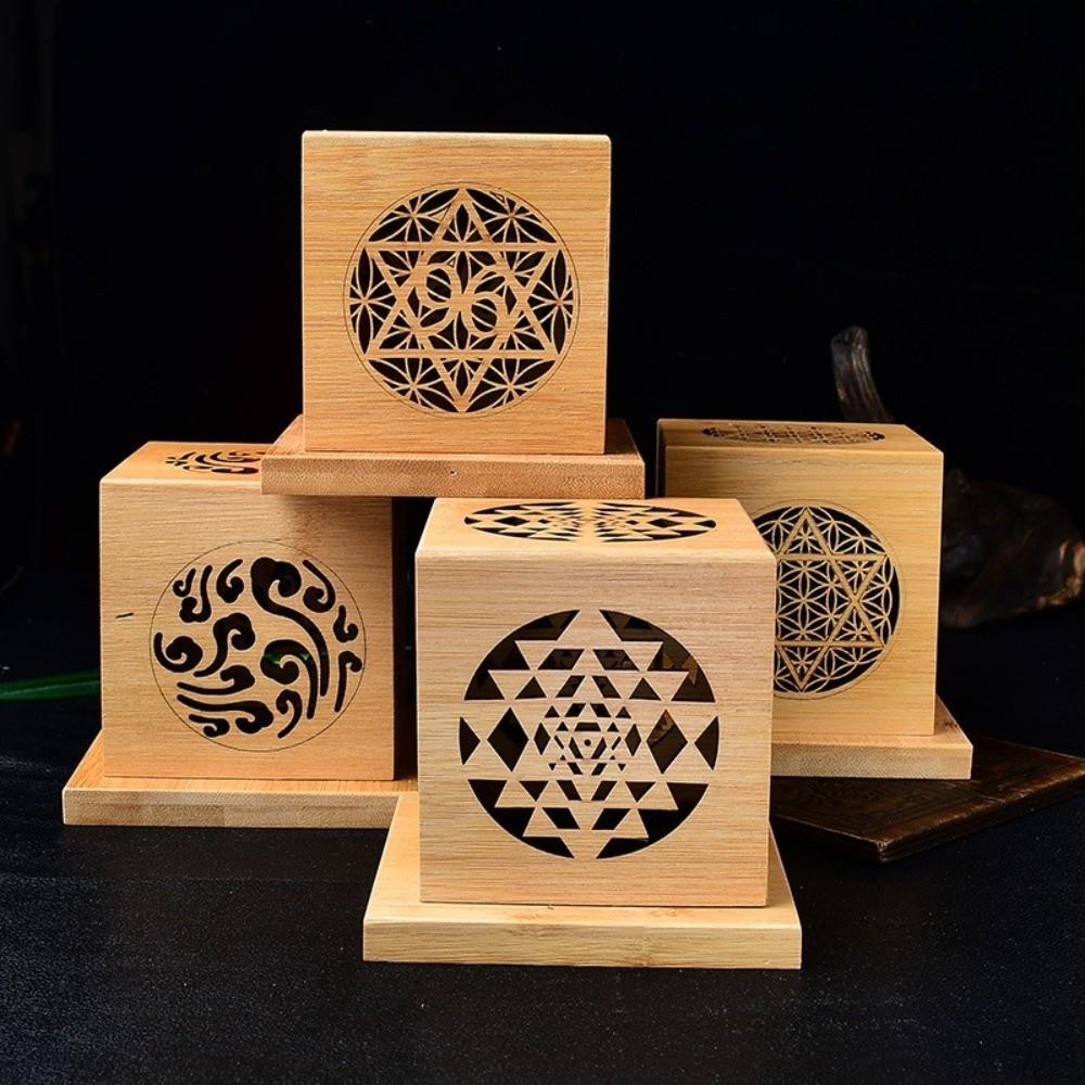 Hollow Out Incense Burner Bamboo Sage Incense Box Sandalwood Incense Base Plate  Study