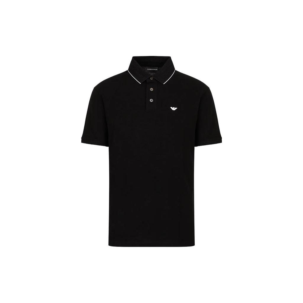 Emporio Armani SS23 Polo Shirt Men's Black 3R1F70-1JTKZ-0099