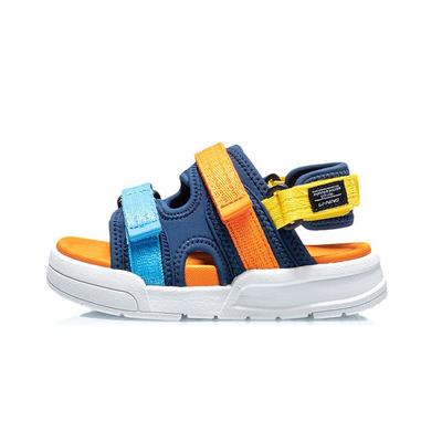 Li Ning Kids Coca Sports Sandals Kids Sandals Blue Orange YKKR008-3