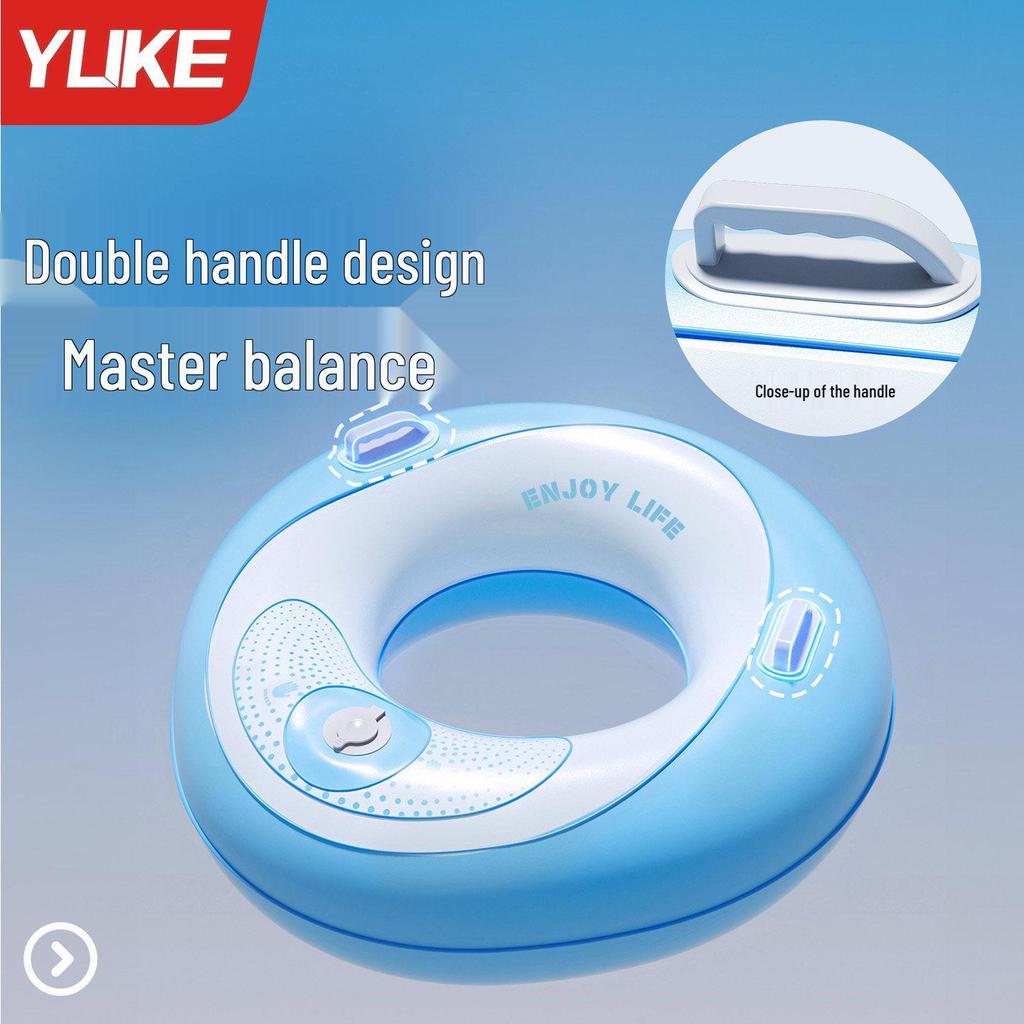 Enhanced Anti-Rollover Swim Ring for Adults & Kids, Unisex Lifebuoy, Inflatable Underarm Ring, Portable Swim Gear