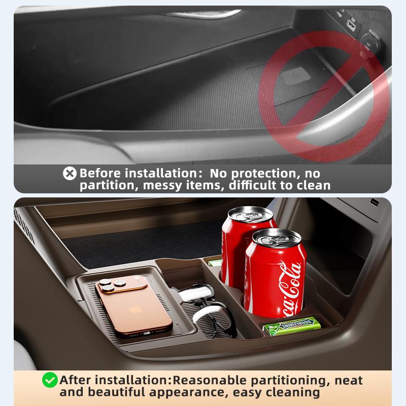 For Changan Origin A6 2025 2026 Storage Box Center Armrest Hidden Box Cup Holder Organizer Interior Accessories