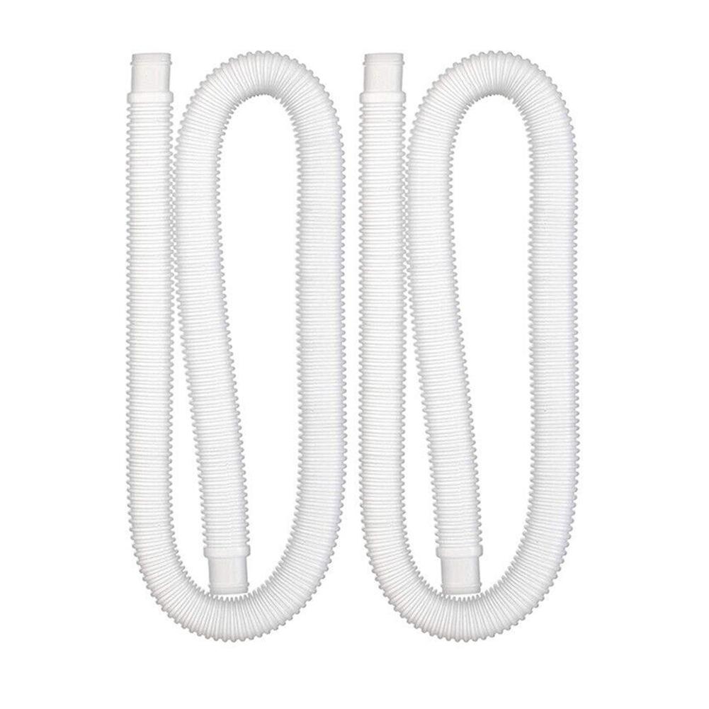 

Convenient Replacement Hose for Above Ground Pool Pump Pack of 2 1 25 Diameter Smooth Inner Design Prevents Leakage белый