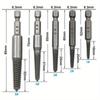 11pcs Hexagonal Handle Broken Head Screw Extractor 60mm Black Quick Release Electric Hexagonal Broken Thread Removal Tool Set