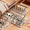 Contemporary Rectangle Shoe Organizer Box, Non-Waterproof, Multipurpose Storage with Steel Frame Support
