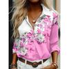 Women's Shirt Fashion Shirt 3D Printing High-definition Pattern Long-sleeved Shirt Daily Casual Shirt Xs-6xl Soft Fabric