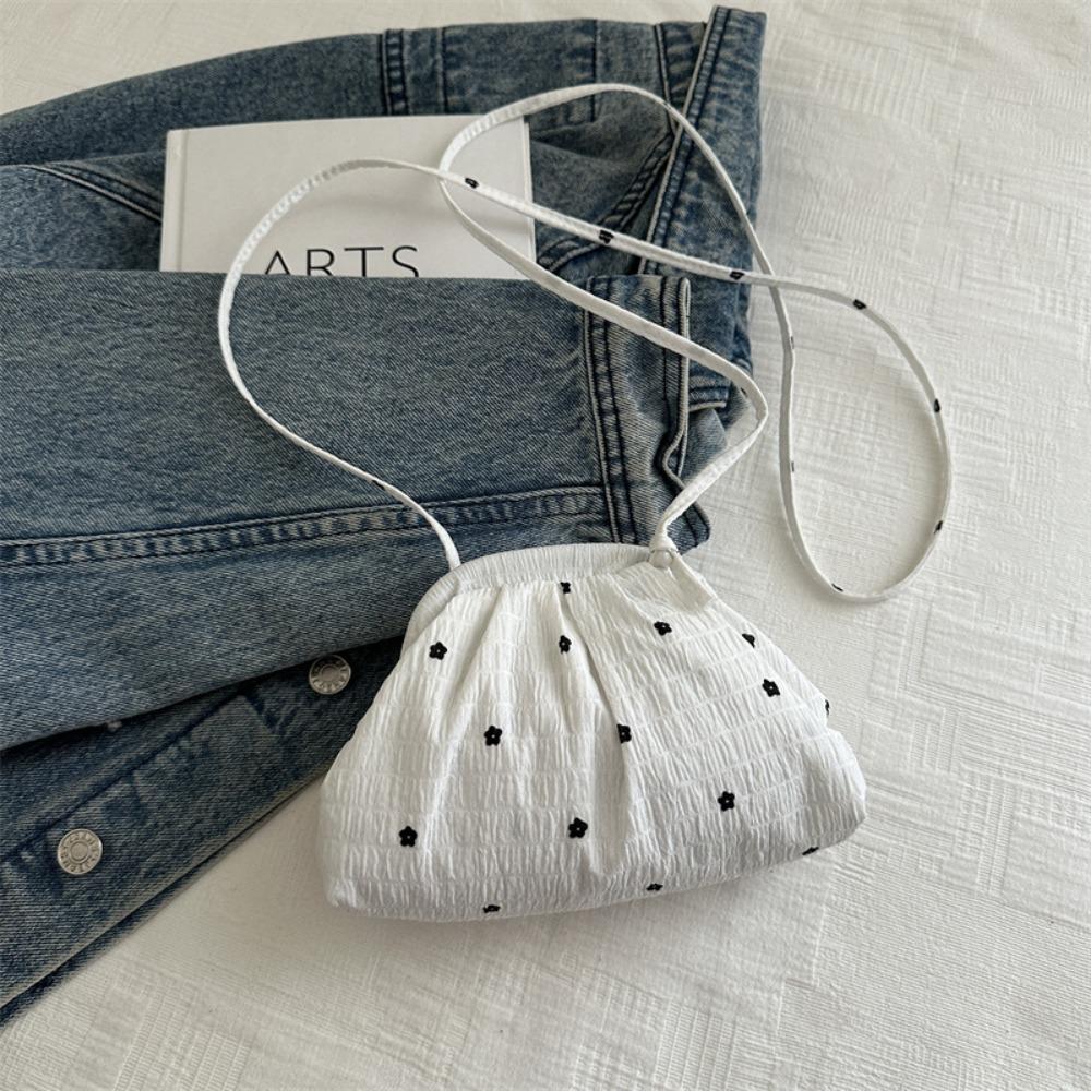 

Flower Single Shoulder Bag Polyester Crossbody Bag Casual Makeup Bag Ladies