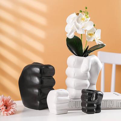 Váza Creative Fist Keramická hydroponická váza Květinové aranžmá Domácí dekorace Stolní ozdoby Zahradní dekorace