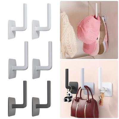 1Pcs Kitchen Wall Hat Rack No Drilling Baseball Cap Hanger New Cap Hook  for Door Closet