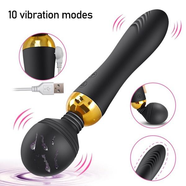 18rychlostní Výkonný Dildo Vibrátor AV Magic Wand Masážní zařízení bodu G Sexuální hračky pro ženy Páry Klitoris stimuluje zboží pro dospělé