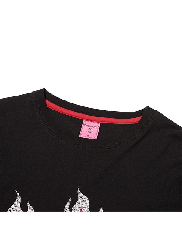Kirsh X Charmy Kitty Graphic Loose Fit Long Sleeve [Black]