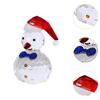 Snowman Figurine, Christmas Desktop Ornaments with Hat for Home, Christmas, Office, Bar Decor