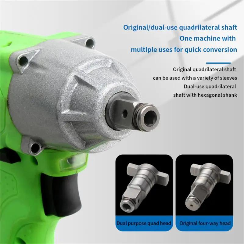 Accessori Albero Chiave a Impulsi Elettrica Senza Spazzole 18V Per Bussole Punte Trapano Foro Singolo Doppio Uso Adattatore Parti Utensili Elettrici