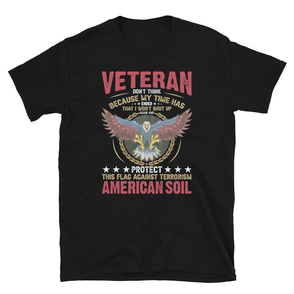Soldier Honor Duty America Protect American Soil T-Shirt 4XL
