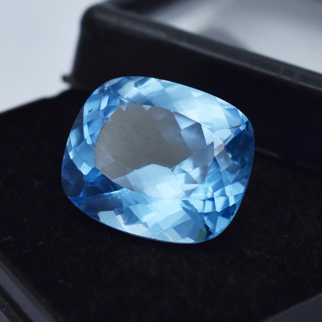 Natural Blue Sapphire 20.45ct Cushion Cut Certified Loose Gemstone