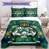 3pcs Duvet Cover Set (1*Duvet Cover + 2*Pillowcase, Without Core), Club Santos Laguna Print Soft All‑Season Bedding Set, Home Bedroom Decor Gift