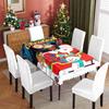 Christmas Tablecloth Waterproof Oilproof Festive Decor Coffee Dining Table