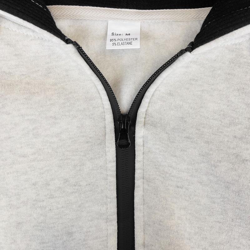 Męska Bluza Polarowa z Kapturem Zapinana na Zamek Jesień Zima Casualowa Gruba Ciepła Moda Streetwear Odzież Wierzchnia