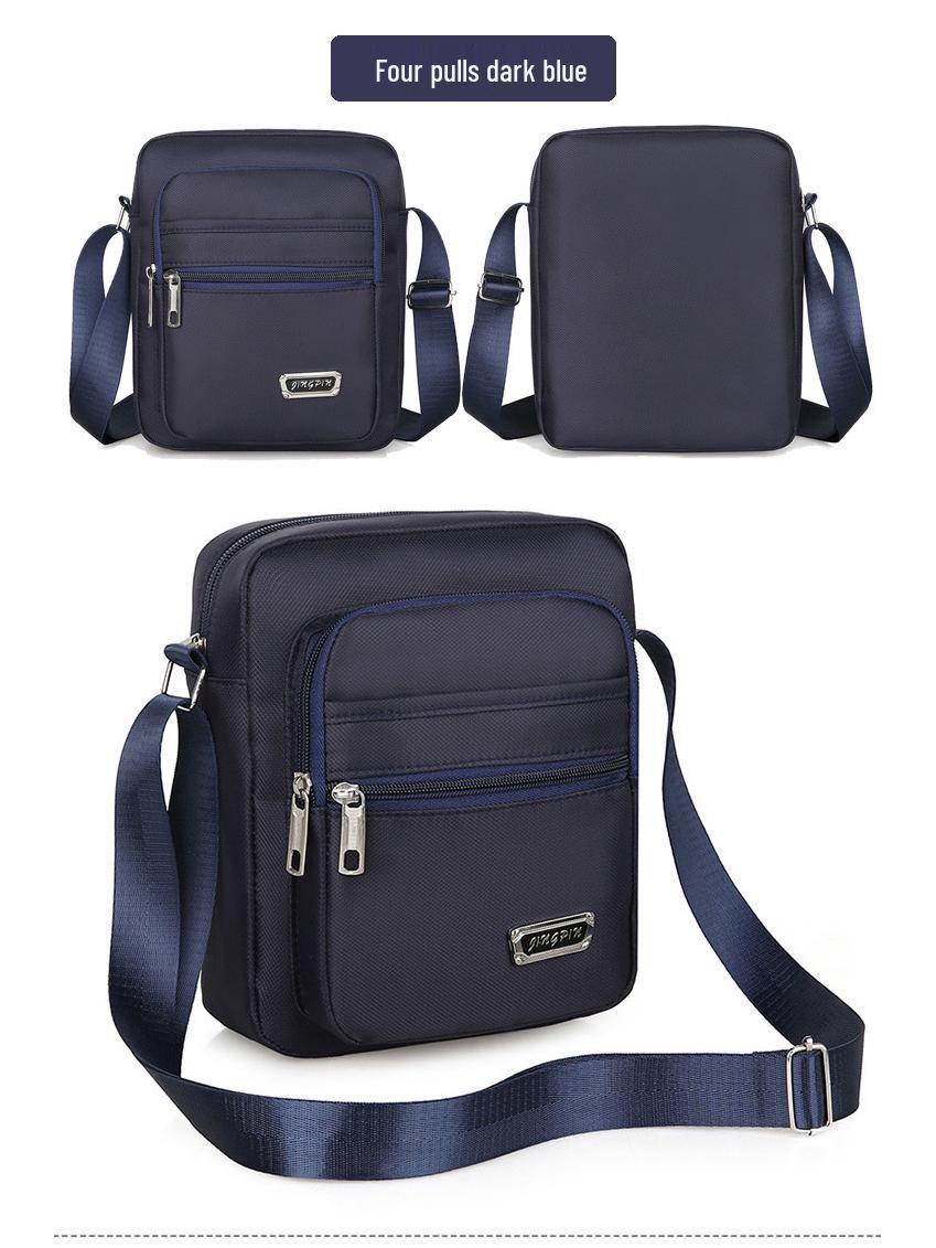 

Korean-Style Casual Multi-Layer Waterproof Crossbody Bag for Men & Women - Large Capacity Summer Business Shoulder Wallet