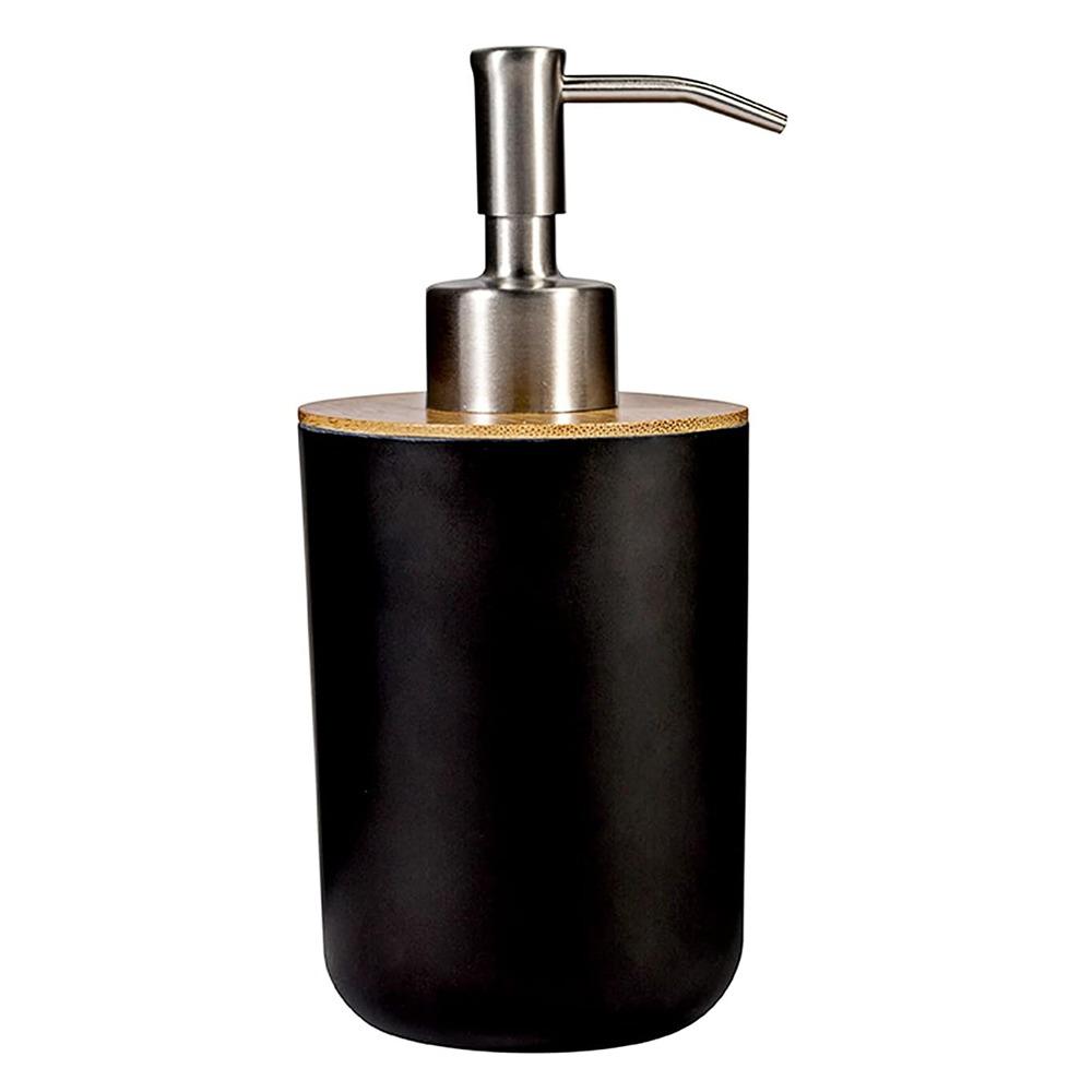Refillable Bamboo Soap Dispenser Plastic Pump Bath Lotion Pump Jar Hand Sanitizer Bottle  Kitchen