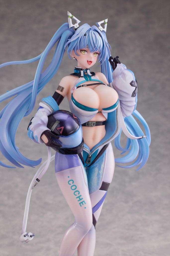 1/7 Maßstab PVC & ABS bemalte Figur von "Motorradmädchen Ayla" basierend auf Mishnes Originalillustration