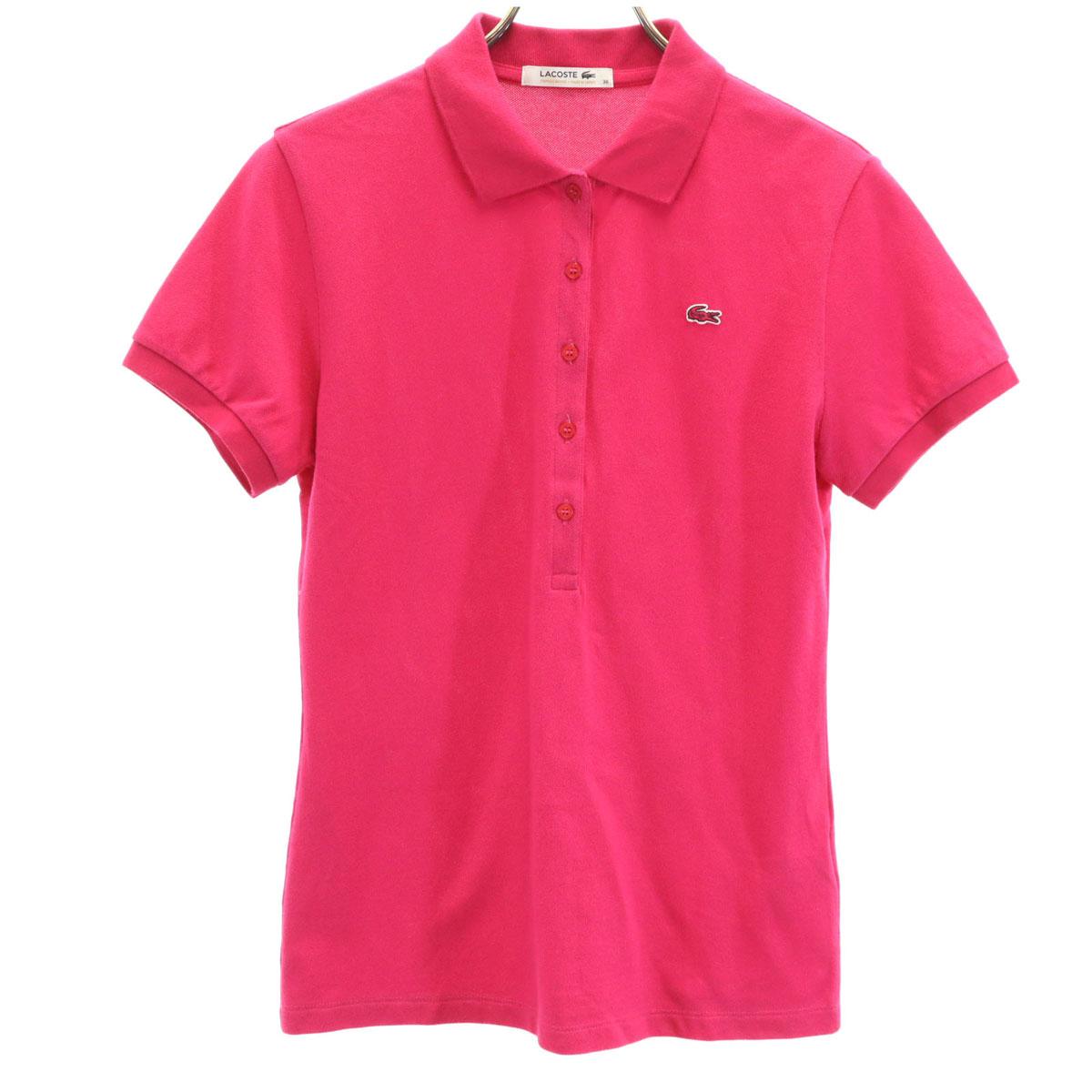 

LACOSTE made in Japan Short sleeve Polo shirt 38 pink Women Used