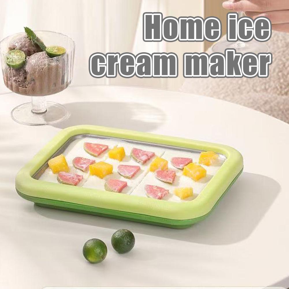 Ice Cream Maker Stir Fry Yogurt Machine Handmade DIY Ice Cream Roll Sweet Spot Cold Plate Summer Ice Cream Tool Household
