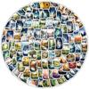 100 Bottles of World Graffiti Stickers Ins Wind Children's Hand Account Stickers Water Cup Mobile Phone Waterproof Creative Stickers