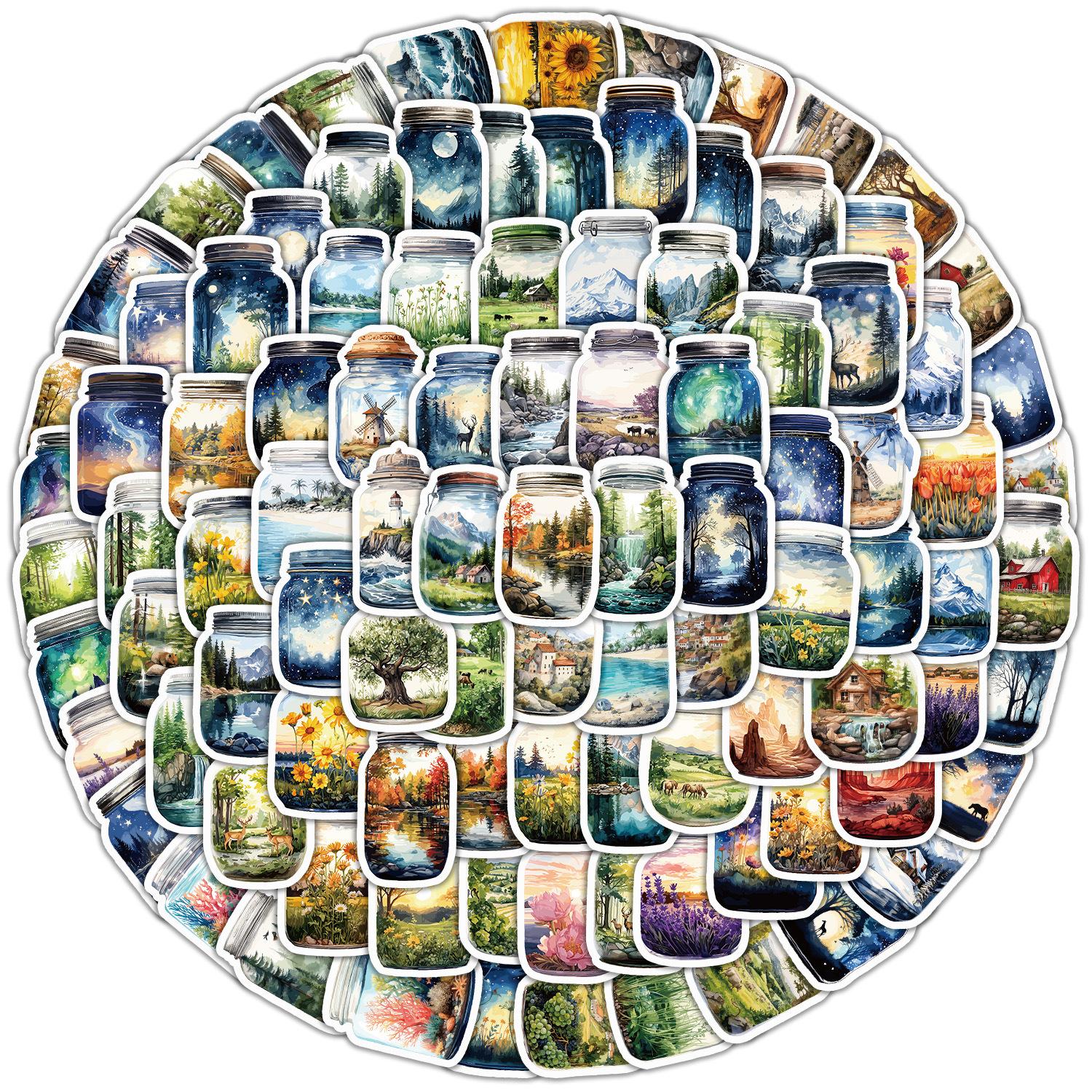 

100 бутылок наклеек граффити мира Ins ветер детские наклейки для ручного учета наклейки для чашки для воды мобильного телефона водонепроницаемые креативные наклейки