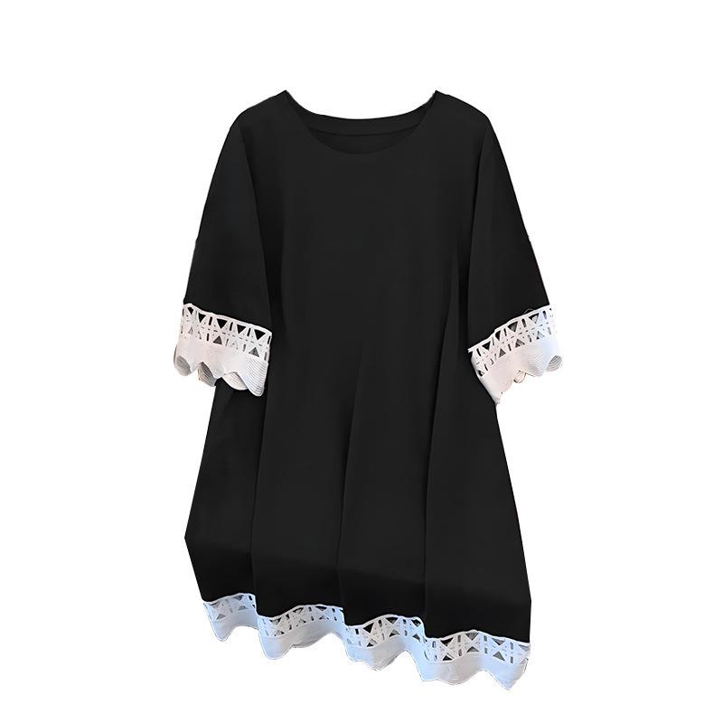 Women's Plus Size Loose Long Sleeve Slimming T-shirt, Available in Sizes 200/300/350 Jin - Style 7119