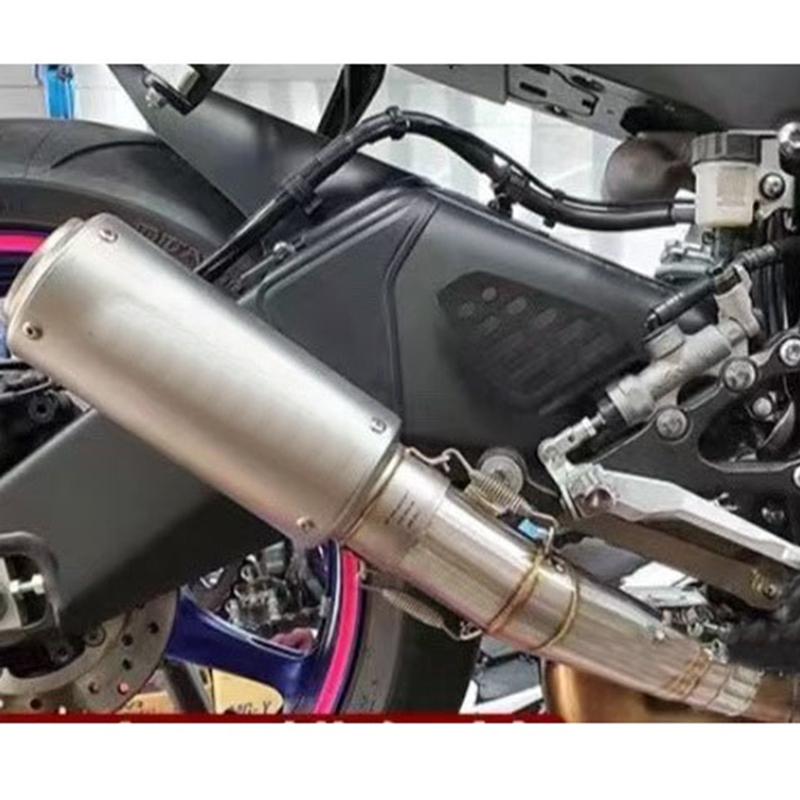 For YAMAHA YZF R6 2006 - 2023 Slip-on Exhaust Middle Link Pipe Escape Adapter Connect 60mm Muffler