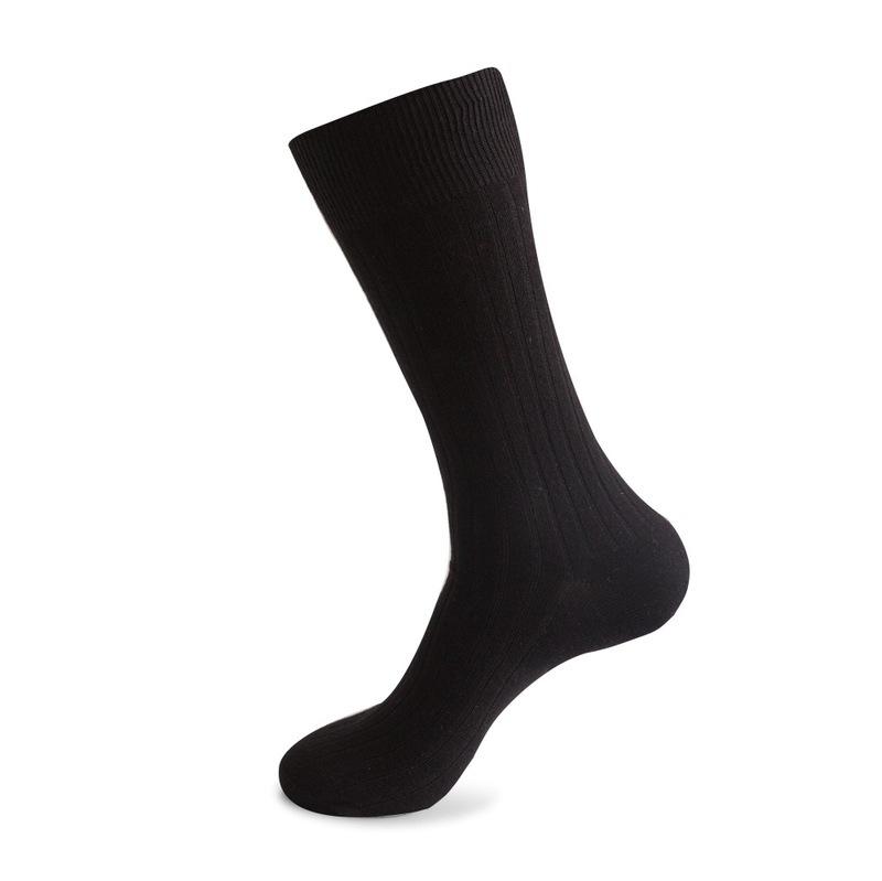 Men's Plus Size Striped Over-the-Knee Socks - European & American Autumn/Winter Combed Cotton.