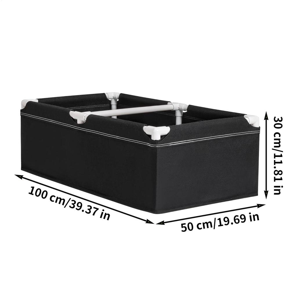 Fabric Garden Plant Bed Rectangular Vegetable Growing Nursery Pot Raised Garden Bed With Frame For Vegetable Strawberries