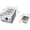 600W 2 Tanks Stainless Steel Liquid Warmer Chocolate Tempering Machine Melting Pot Electric Auto Chocolate Heater