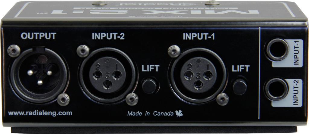 Engineering MIX audio mixer []Radial 21 2-channel
