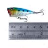4cm-3.3g-14# Mini Popper Fishing Lures Water Surface Artificial Lure Hitting Water Wave Lifelike