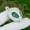 Natural Amazonite Gemstone Indian Jewelry 925 Sterling Silver Pendant For Women
