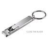 Ultra-Thin Nail Clipper Stainless Steel Foldable Nail Cutter With Nail File