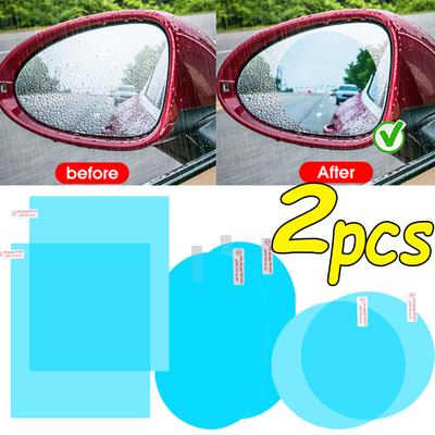 1/2 stücke Neue Auto Wasserdichte Anti-beschlag Film Spiegel Windschutzscheibe Anti-regen Schutz Membran Auto Außen Schutz Zubehör