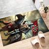 Cross Templars Knight Polyester Carpet, Soft Indoor Mat for Office Chair, Living Room, Computer Desk - Decorative Home Office Rug Design