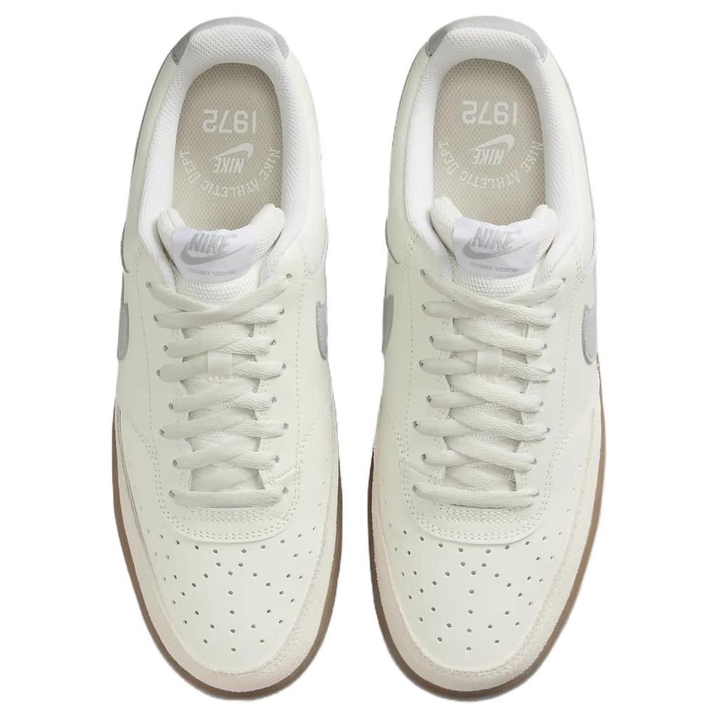 Nike Court Vision Comfortable Simple Low-Top Sneakers Unisex Sneakers White Gray HV2530-100