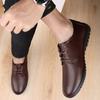 Genuine Leather Moccasins Comfy Dress Oxford Shoes Casual Lightweight Luxury Brand Summer Men Loafers Man Lace-Up Mens Shoes