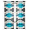 Droplet Shape Geometric Ripple Water Grey Voile Sheer Curtains Living Room Window Tulle Curtain Kitchen Bedroom Home Decor