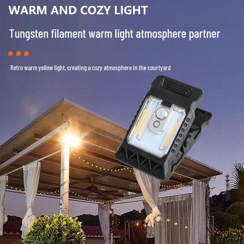 Upgraded Smart Induction Solar COB Clip Lights (3-Pack)