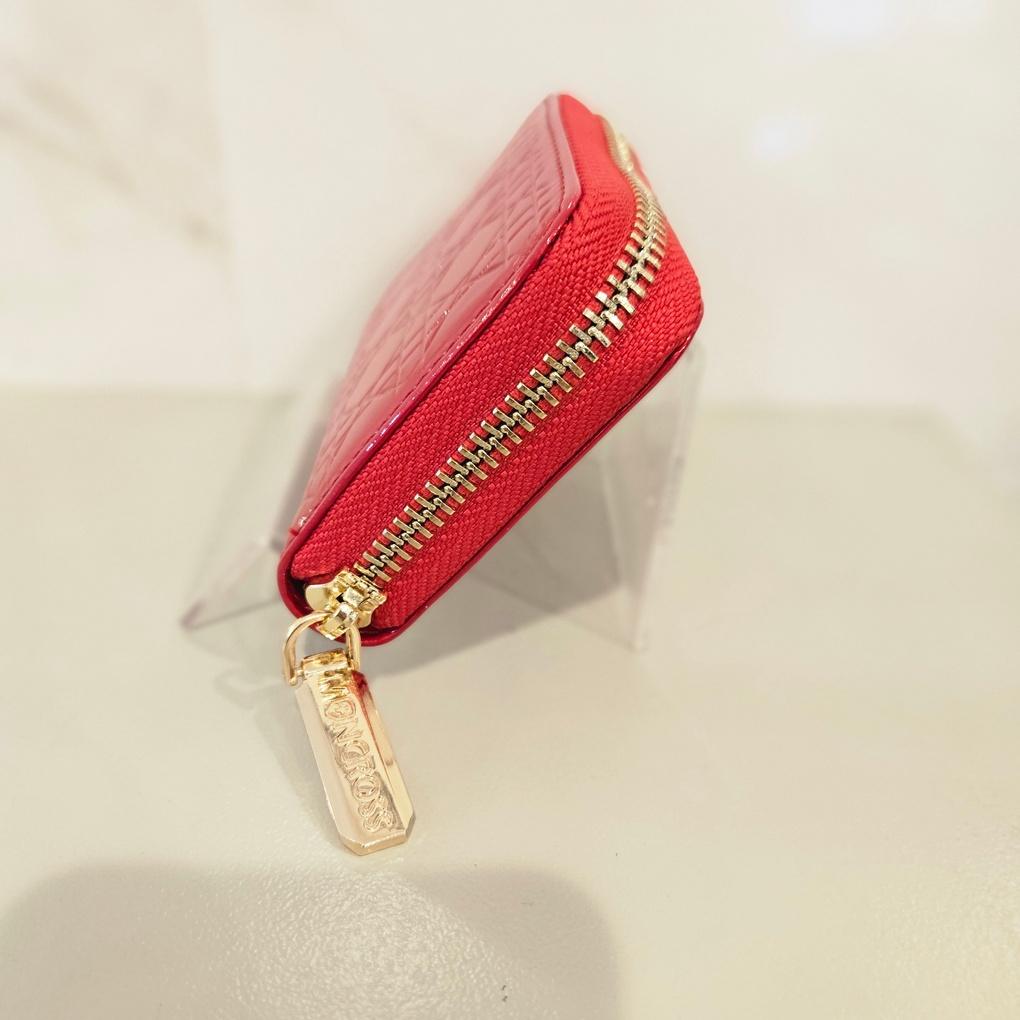 Moncross WNAW8097 Enameled Accordion Zipper Card Wallet, NC Gyeongsan Branch