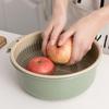 1PCS Detachable Double-layer Plastic Food  Colander Kitchen Cleaning Washing Basket Strainer